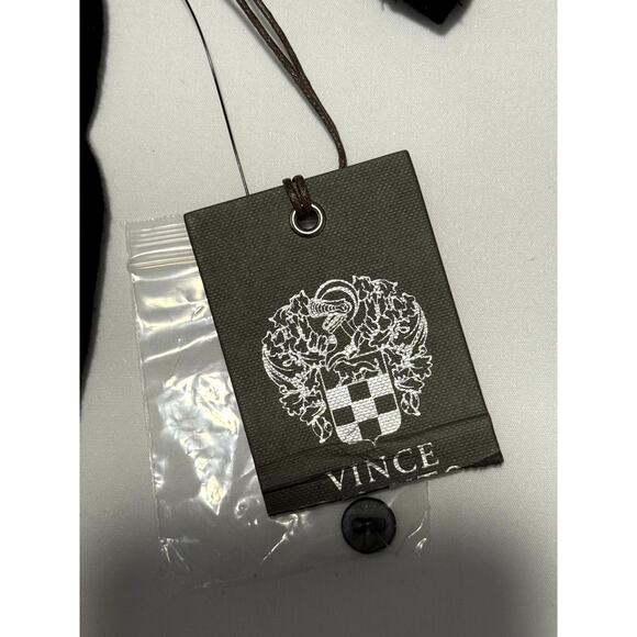 Vince Camuto black knit short sleeve top with sequin accents, Embellished Neck - Picture 6 of 9